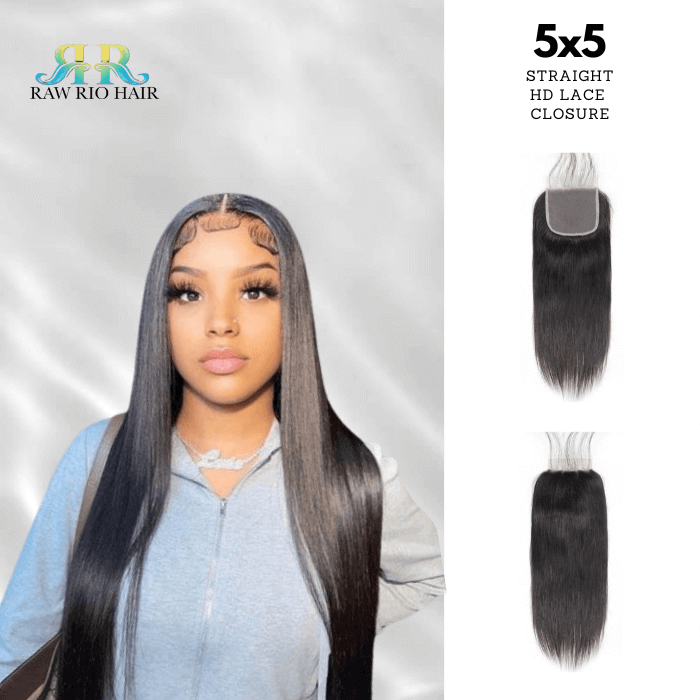 HD Straight Closure 5x5